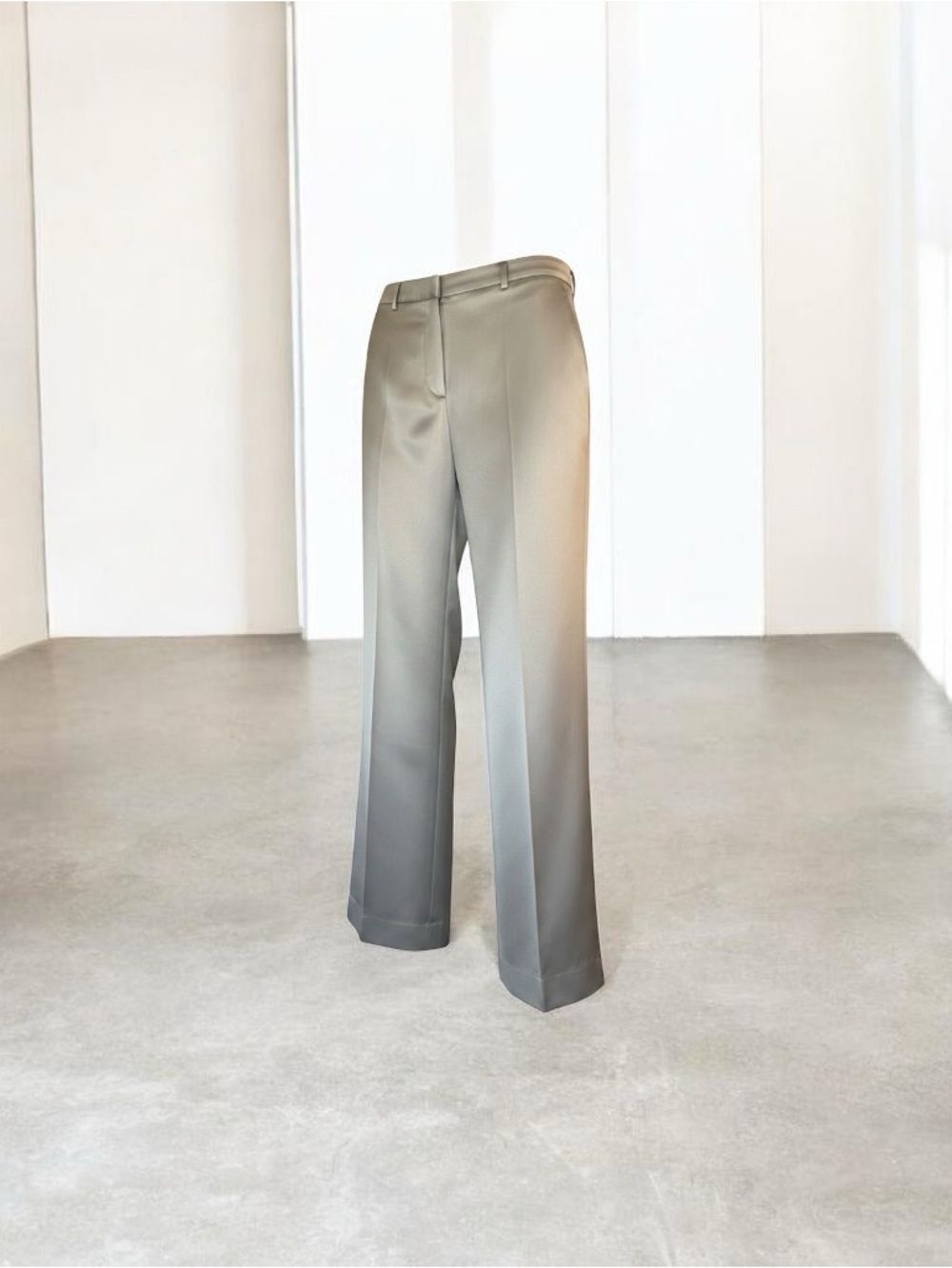 CELINE Silver Slacks size 8 (Euro 38)